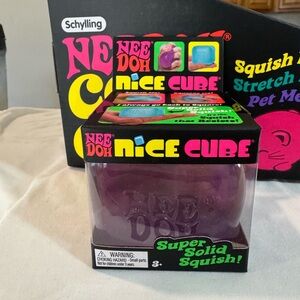 NeeDoh Nice Cube Super Solid Squish Toy - Purple